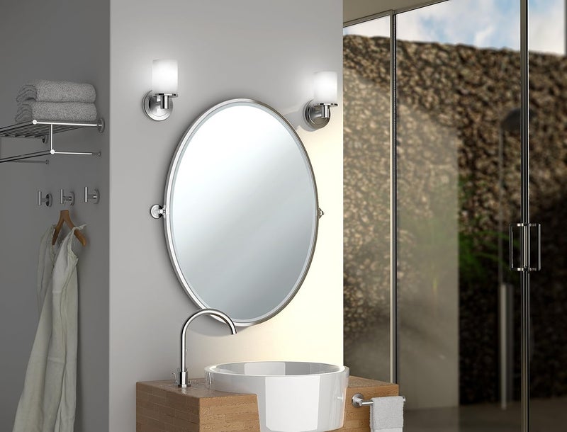 gatco Gatco 1472C Latitude II Minimalist Bathroom Counter Top 2Arm Pivot Hand Towel Holder 12 Height Chrome - Image 2