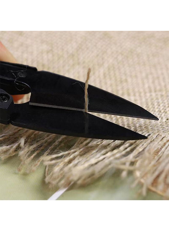 Depend 2PCS Sewing Scissors Set - U Sewing Scissors Clippers - Embroidery Yarn Scissors Mini Thread Sewing Cutter - Arn Fishing Mini Small Snips T Nipper - DIY Supplies - Black - Image 5