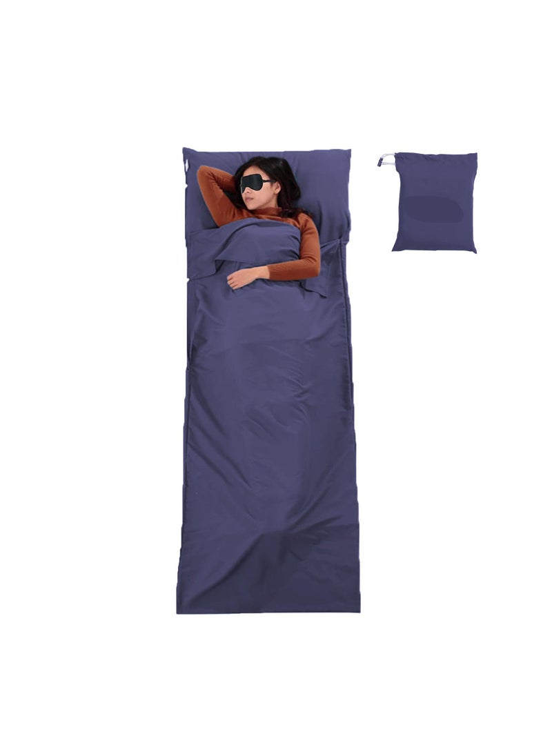SYOSI Sleeping Bag Liner, Travel Sheets Sleep Sack for Adults, Camping for Backpacking, Hotels & Hostels, Ultralight Backpacking, Comfortable Sleep Sack for Backpacking, Hotel, Hostels & Traveling  - Image 1