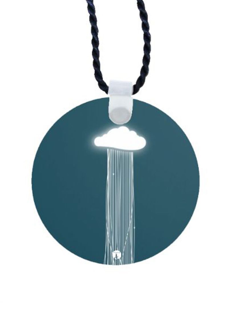 RKN Cloud Printed Car Mirror Pendant - Image 1