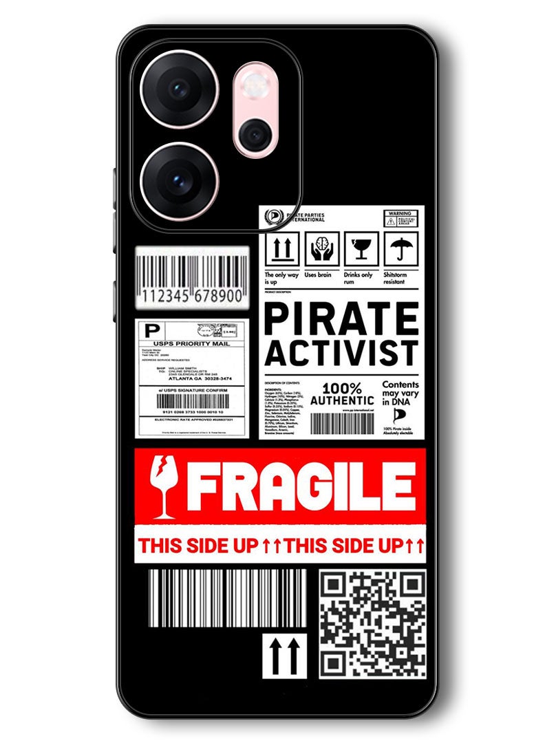 Theodor Case Compatible with Oppo Reno 14 F 6.57 Inch Protection Shockproof Bumper Cover Private Activist - Image 1