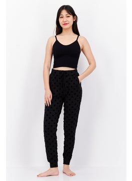 BB Dakota by Steve Madden Women Drawstring Allover Print Panjama, Black  - Image 4