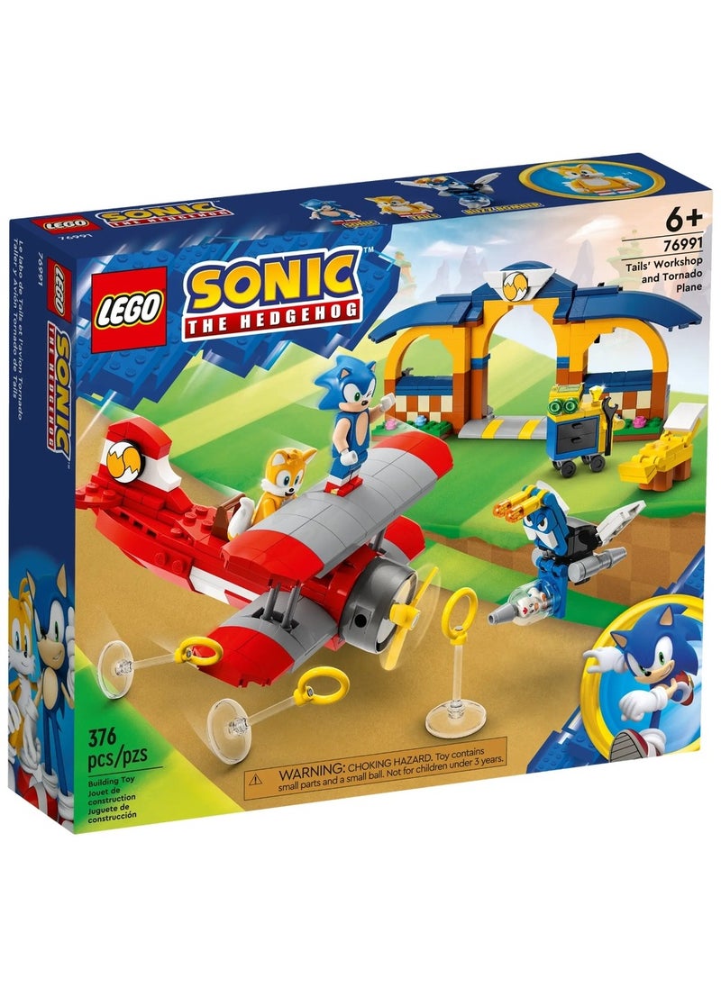 LEGO LEGO - Tails' Workshop and Tornado Plane 376 Pieces - 76991  - Image 1