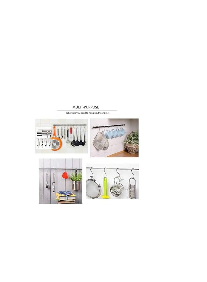 KNP KNP Metal S-Hooks (Chrome Plated, 1.5 Inch) are strong, durable, and versatile hooks designed for efficient hanging and organization in homes, kitchens, garages, offices, and workshops.  - Image 2