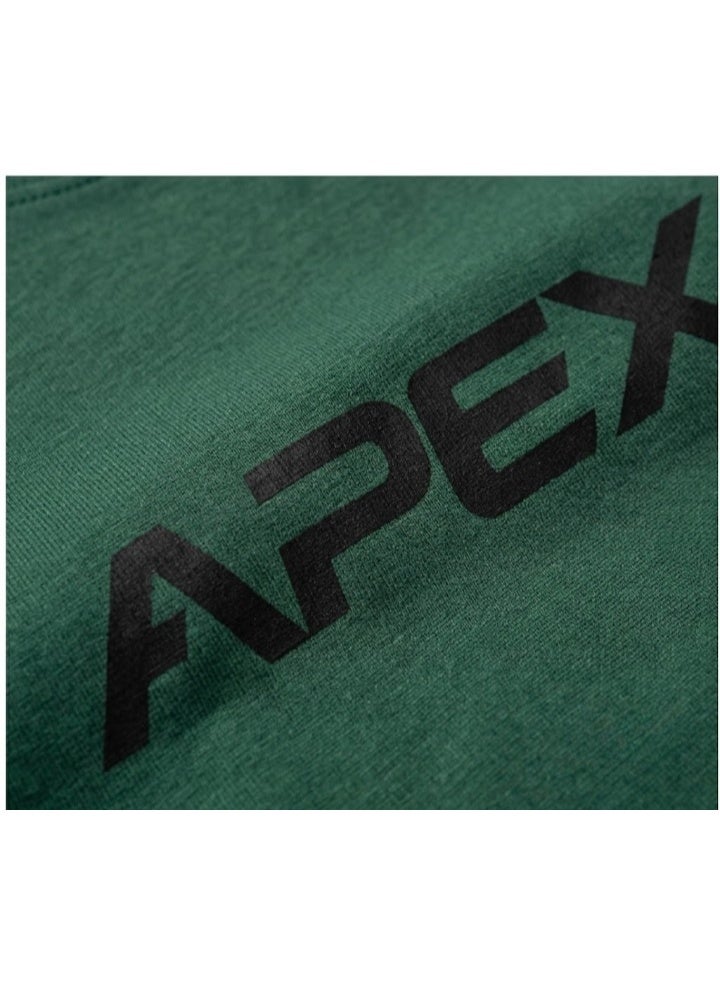 أبيكس تيشرت رجالي أوفرسايز من أبكس (APEX) – قطن ناعم ومريح – لون أخضر عصري - Image 3