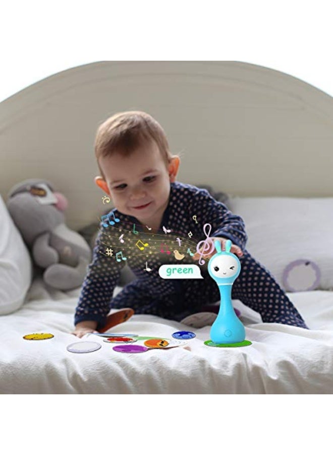 Rabbit Shaped Infant Electronic Poppy and Chew, 9 kinds of educational toys with music and lights for 0-6-12 months, gift for newborns, girls and young boys - Image 5