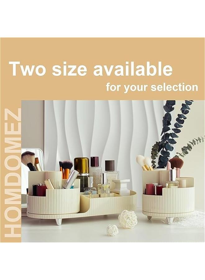 HOOKOR Rotating Makeup Organizer, Makeup Organizer Countertop, Large Capacity Cosmetic Display Case,Skin Care Product Organizer with Rotating Makeup Brush Holder Organizer,Makeup Organizer for Vanity - Image 4