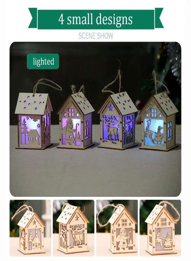 qiaoniuniu Wood Craft Kits Unfinished Small Houses 3D Cutting Wooden Puzzle Toy for Kids and Adults Build Your Own Perfect Decoration-Including 7 pcs - Image 3