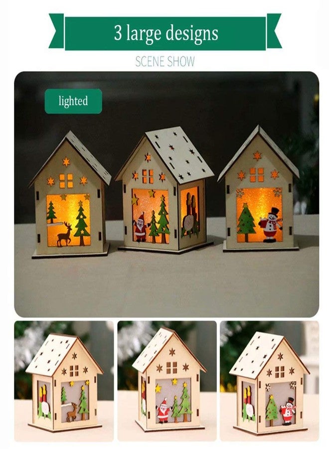 qiaoniuniu Wood Craft Kits Unfinished Small Houses 3D Cutting Wooden Puzzle Toy for Kids and Adults Build Your Own Perfect Decoration-Including 7 pcs - Image 5
