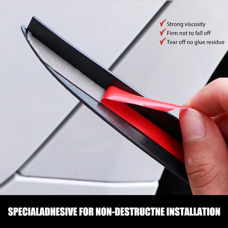 GKmow 4 PCS Car Fender Trim Strip - 28" Anti-Scratch Wheel Fender Protectors in Carbon Fiber Design - Image 5