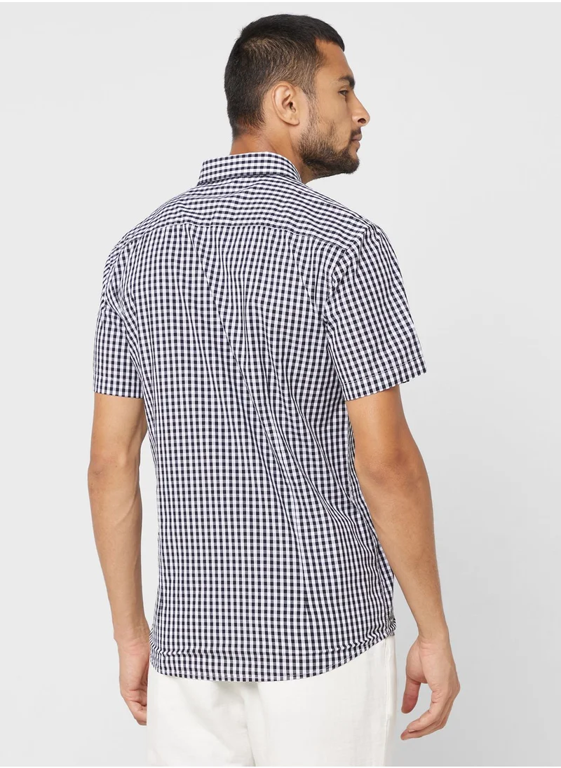 روبرت وود Check Short Sleeve Shirt
