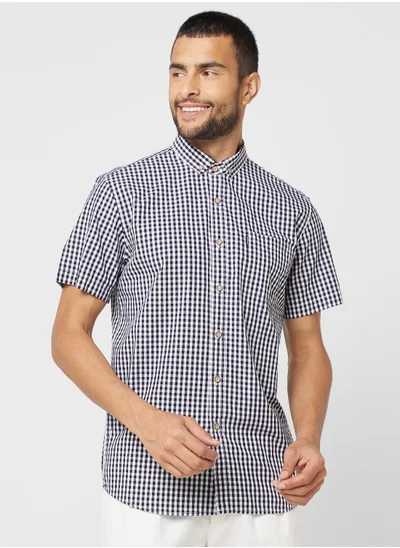 روبرت وود Check Short Sleeve Shirt
