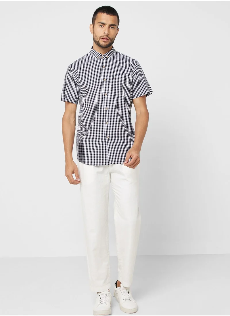 روبرت وود Check Short Sleeve Shirt