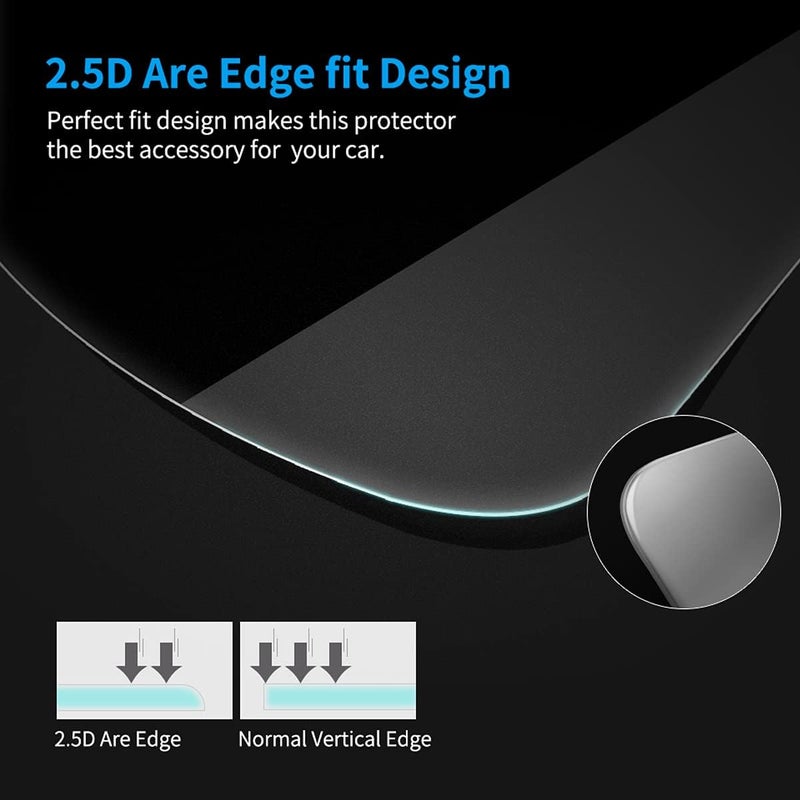 Moonlinks Screen Protector Compatible with Honda Civic Si Type R Hatchback Touring EX EX-L EX-T 2016-2018 7-Inch, 9H hardness Anti Glare Scratch Tempered Glass Screen Protector - Image 5