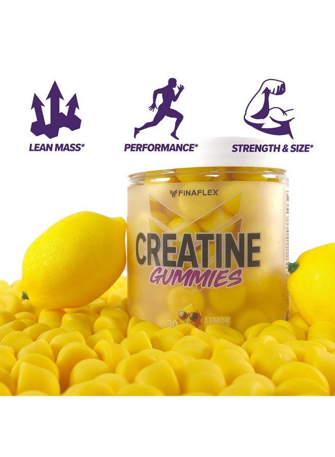 FINAFLEX Creatine Gummies - 120 Gummies - Lemon Burst Flavor - Promotes Muscular Strength, Size & Performance - 5g of Creatine Monohydrate Per Serving - 30 Servings - Image 4