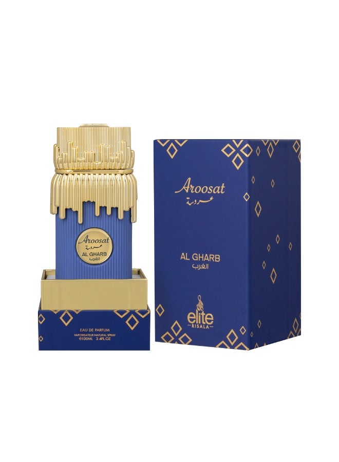 Risala Elite Aroosat Al Gharb Eau De Parfum For Man 100ml, Perfume For Men, Long Lasting Luxury Premium Fragrance For Him, Aromatic Aquatic Scent With Mint, Coconut, And Salt - Image 2