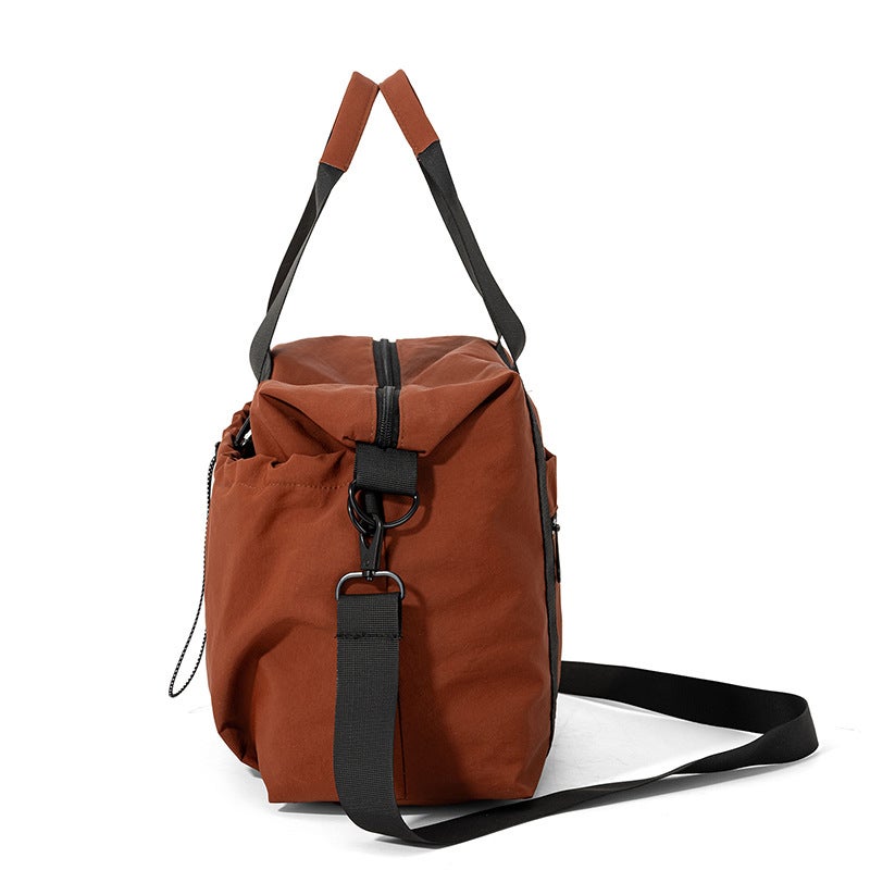 Waterproof Oxford Dry Wet Separation Drawstring Travel Tote Expandable Unisex Gym Bag - Image 5