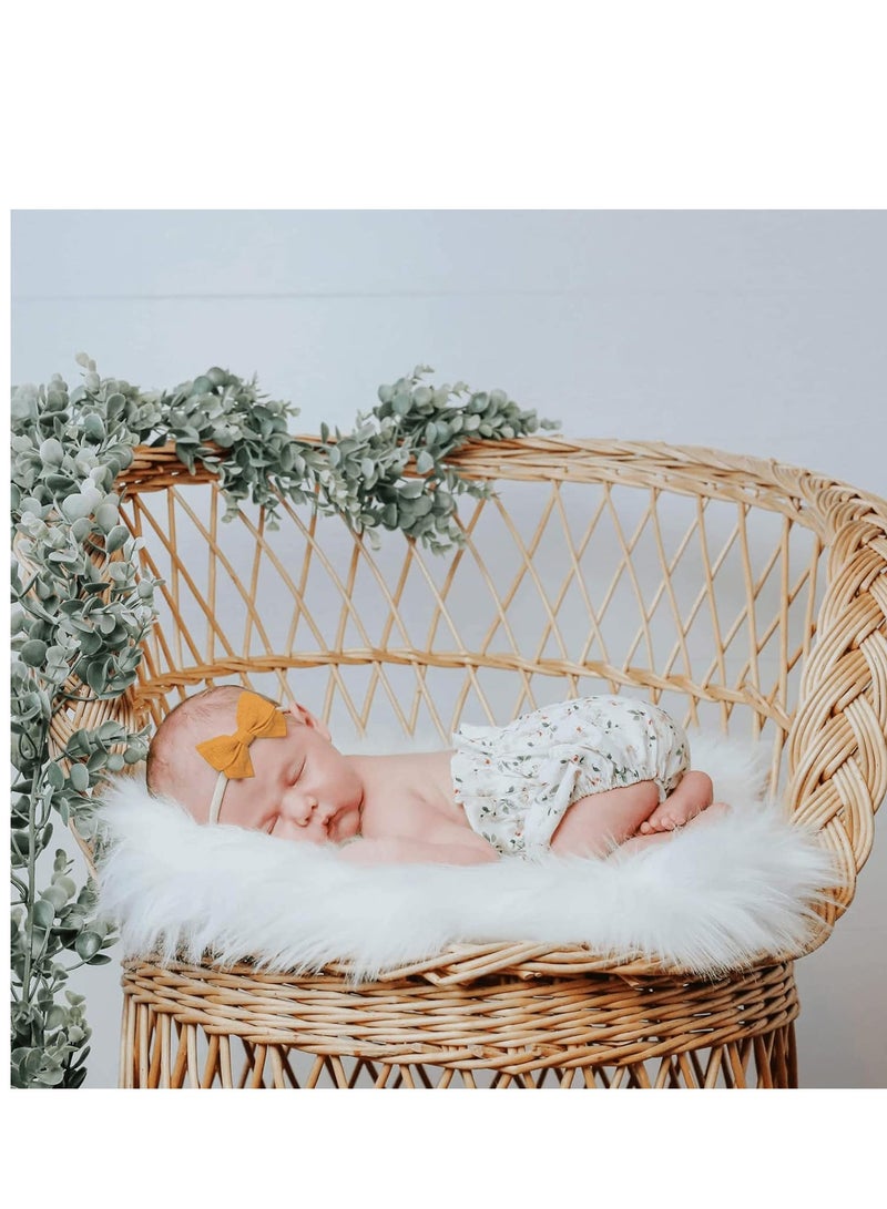 10pcs Baby Girls Headbands and Bows, Newborn Infant Toddler Nylon Elastics Hairbands Hair Accessories - Image 3