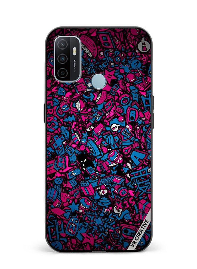 VR CREATIVE Protective Case Cover For Oppo A53 Mini Cartoons Design Multicolour - Image 1