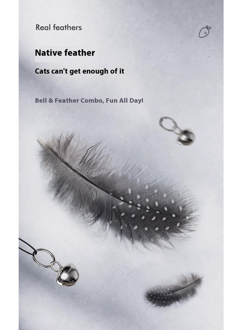 Foldable Spring Feather Cat Toy with Food Dispenser & Strong Suction – Interactive Puzzle Play, Treat Storage, Indoor Exercise & Weight Control - Image 5