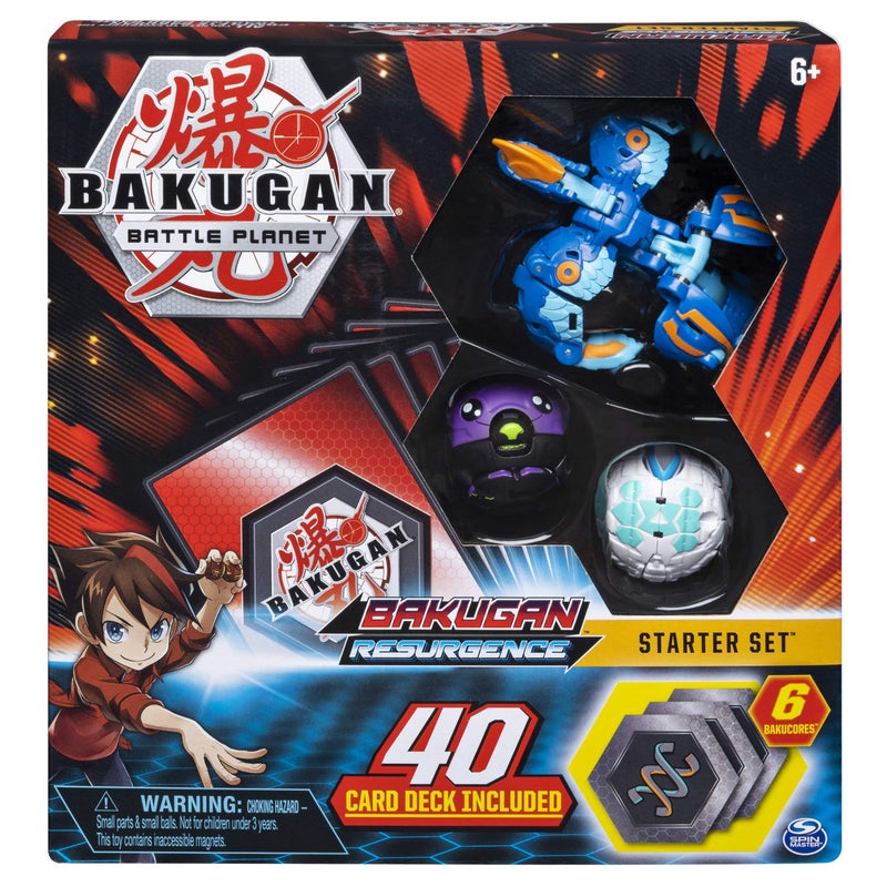 BAKUGAN Bakugan, Battle Brawlers Starter Set with Transforming Creatures, Aquos Pyravian, for Ages 6 & Up  - Image 1