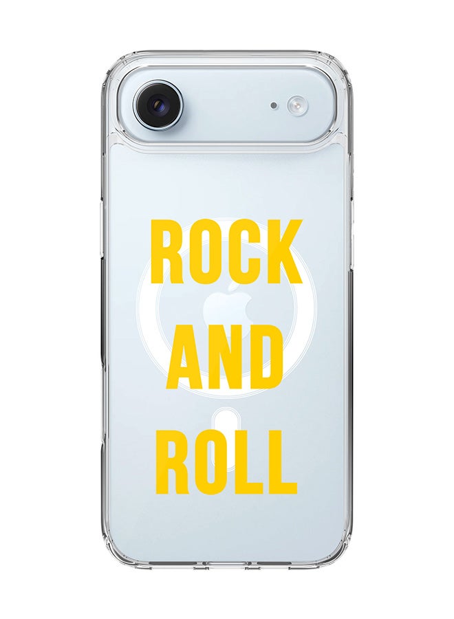 Stylizedd Classic Clear MagSafe Case for iPhone 17 Air , Hybrid Soft Case Flexible Edges Anti Drop TPU PC Gel Thin Transparent Cover [ Designed for iPhone 17 Air ] - Rock and Roll - Image 1