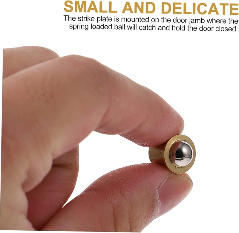 Tehaux 10 قطعة من مزلاج الكرة النحاسي المتين إغلاق الباب المخفي للأجهزة - Image 4