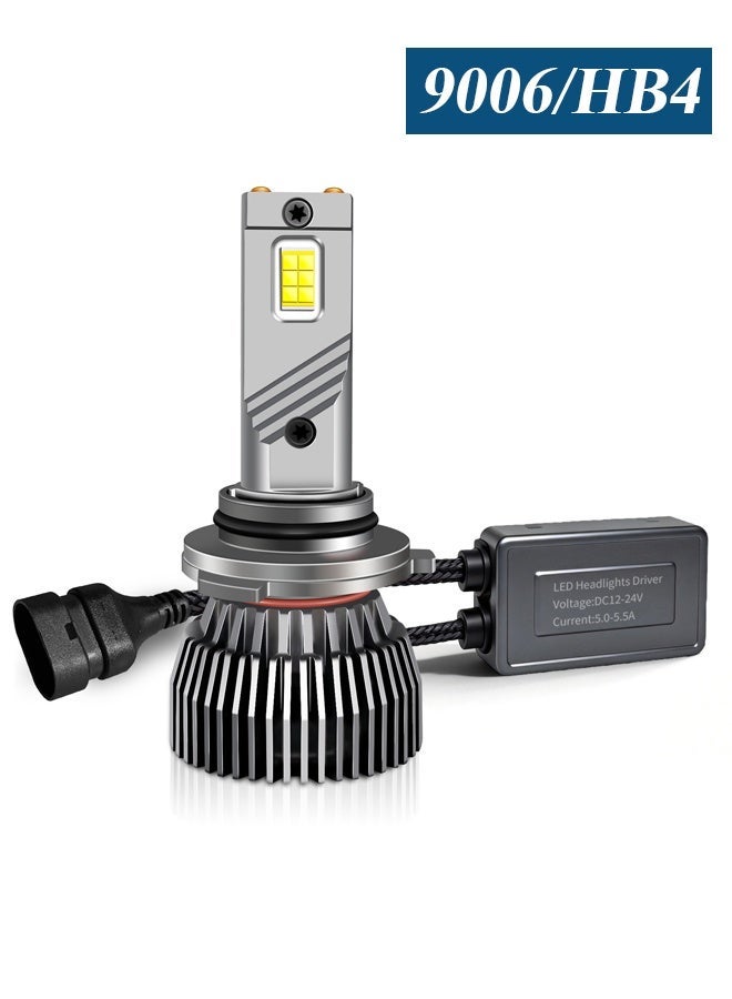 نيبمينينت مصابيح LED لمصابيح السيارة 65W، ضوء أبيض نقي 6500K، شرائح CSP مع نظام تبريد بأنابيب نحاسية مزدوجة، متوافقة مع 12V/24V، قابلة للتوصيل والتشغيل، بديلة لمصابيح الهالوجين، مقابس متعددة: H7 H1 H4 H11 9005 9006 9012 - Image 3