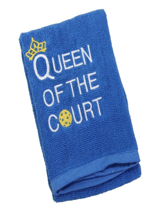 BLUPARK Embroidered Pickleball Towel Gift King/Queen of The Court Pickleball Towel with Clip (Pickleball Queen) - Image 4
