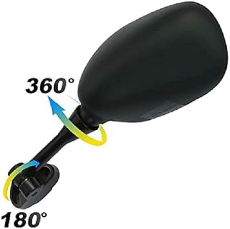 Motorcycle Side Mirrors Black Direct Replacement for Vfr800 - Wide-angle Rear View Mirrors for Enhanced Riding Safety - Image 4