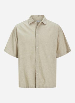 JACK & JONES Oversized Spread Collar Shirt 