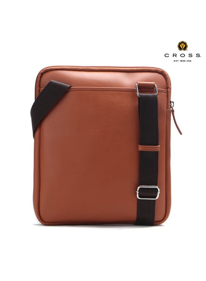 كروس حقيبة كروس بودي للرجال حقيبة كتف جانبية صغيرة وخفيفة الوزن - تان | لمسة نهائية ممتازة بتصميم أنيق - Image 4