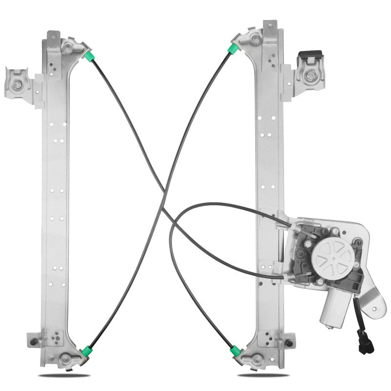 منظم نافذة الطاقة الجانبية الخلفية مع مجموعة المحرك بديل لشيفروليه سيلفرادو سوبربان 1500 2500 جي إم سي سييرا يوكون كاديلاك إسكاليد 2000 2001 2002 2003 2004 2005 2006 يسار 741578