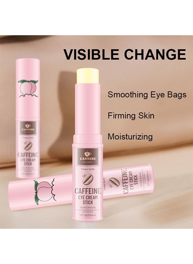 روزينو كريم العين بالكافيين ، كريم العين لمكافحة الشيخوخة والهالات السوداء والانتفاخ والتجاعيد كريم مرطب تحت العين مع حمض الهيالورونيك وكريم العين لرفع وشد الريتينول ، 3 جرام - Image 4