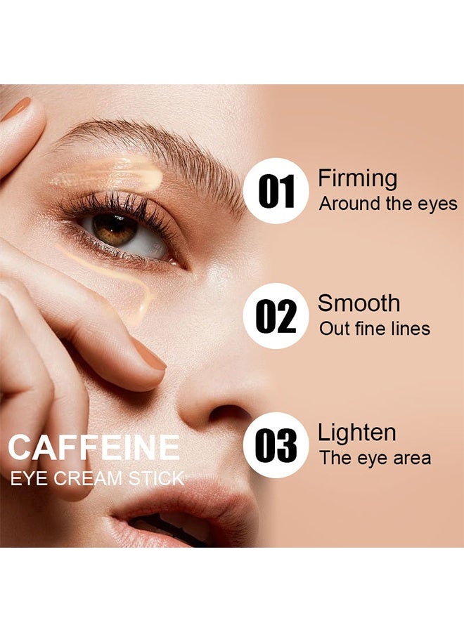 روزينو كريم العين بالكافيين ، كريم العين لمكافحة الشيخوخة والهالات السوداء والانتفاخ والتجاعيد كريم مرطب تحت العين مع حمض الهيالورونيك وكريم العين لرفع وشد الريتينول ، 3 جرام - Image 3