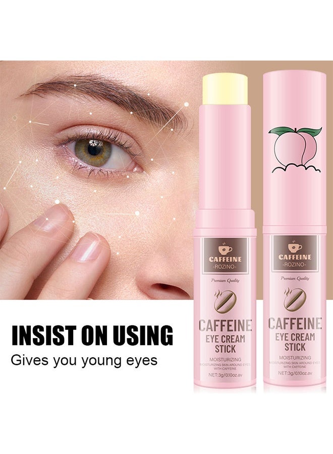روزينو كريم العين بالكافيين ، كريم العين لمكافحة الشيخوخة والهالات السوداء والانتفاخ والتجاعيد كريم مرطب تحت العين مع حمض الهيالورونيك وكريم العين لرفع وشد الريتينول ، 3 جرام - Image 2