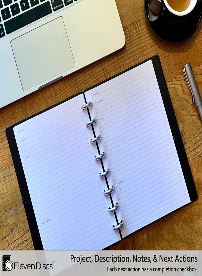 Eleven Discs Discbound Paper, Junior Size Project Planning Sheets - Premium 120gsm Heavyweight Notebook & Planner Refills - 8 Discs, 5.5 x 8.5 in - Punched for Circa, Arc, TUL (50 Sheets) - Image 3