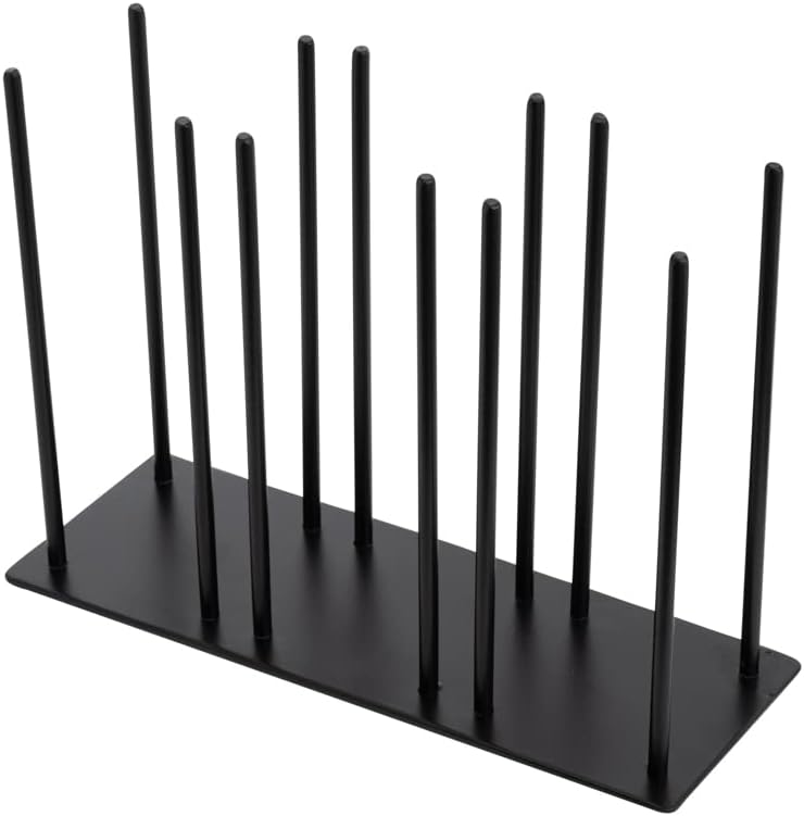 Restaurantware Base 825 Inch x 3 Inch x 6 Inch Cup  Lid Organizer 1 3Section Cup  Lid Holder  Horizontal Design Compact Black Iron Cup  Lid Dispenser For Countertops  Storage - Image 2