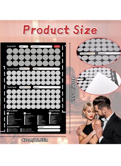 RATSAW Scratch Off Poster with 104 Positions 20 Questions and 30 Hot Extra Tasks for Couples 169 Love Tasks Date Night Ideas Conversations  - Image 2