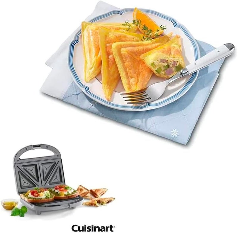 Cuisinart شواية ساندويتش، فضية، WM-SW2N1NAS - Image 4