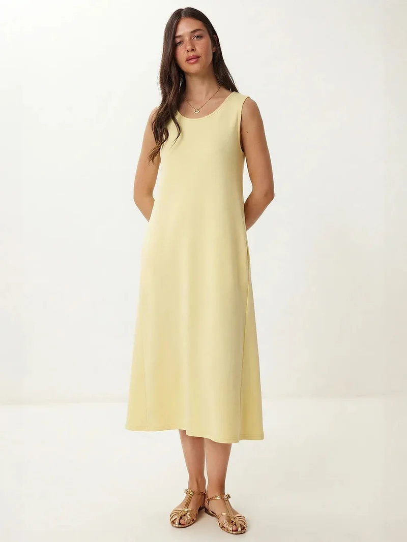 السعادة في إسطنبول ISTANBUL A-Line Midi Dress with Pocket