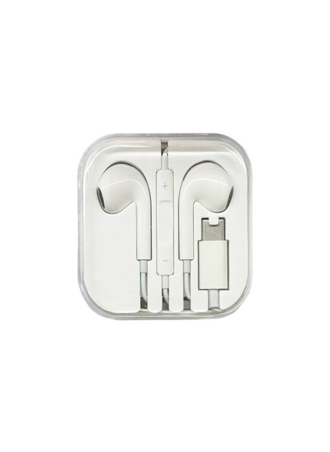 4 Generation Digital Headset For Apple Android Type-c Phone In-ear Wired Headset Cable Bluetooth Ear-Color:White
