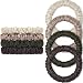 WantGor Scrunchies Hair Ties Silk Satin Scrunchy WantGor Women 4PC Pure Mulberry Silk Skinny Elastic Scrunchies Hair Bands Bracelets Ponytail Holders Hair Accessories BeigeChampagneCoffeeGreygreen - Image 2