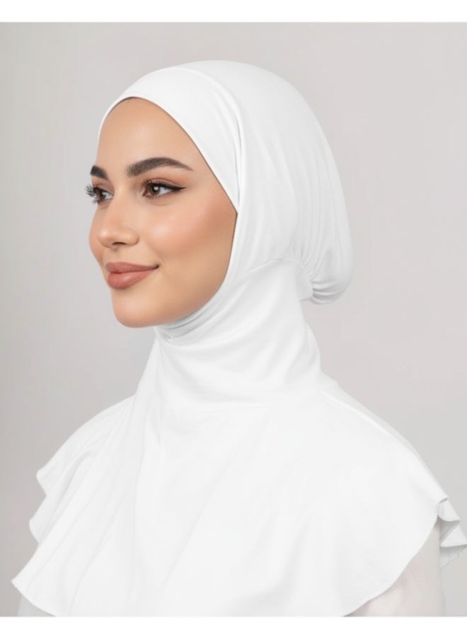 Full Neck Under-Scarf White