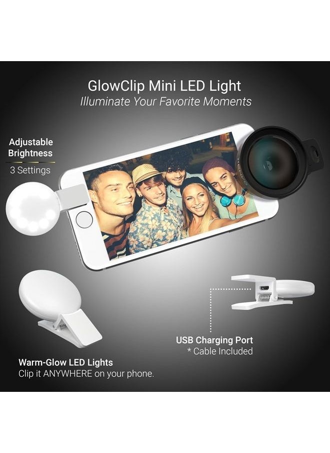Xenvo - Pro Lens Kit for iPhone and Android, Macro and Wide Angle Lens with LED Light and Travel Case - Image 1