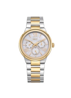 ECSTACY Ecstacy E23613-TBTM Women Multi Function Display Watch & Stainless Steel Strap Two Tone Gold  - Image 1