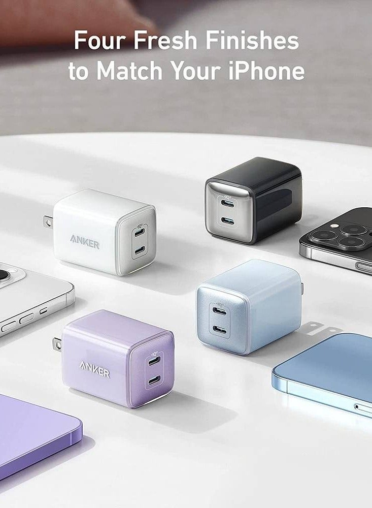 Anker 521 charger (nano pro) smart charging dual-port 40w usb c - Image 2