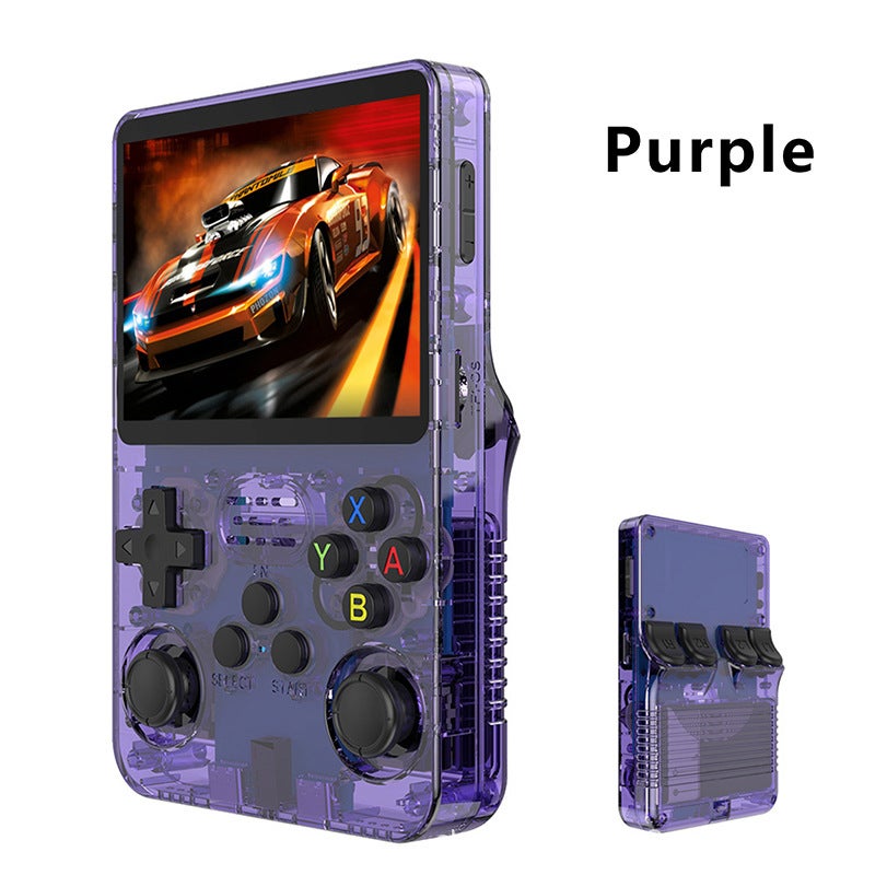 جهاز ألعاب محمول قديم R36S، شاشة IPS 3.5 بوصة، يدعم PS1/PSP/GBA/ألعاب الأركيد، ذاكرة 64GB/128GB، محاكي محمول - Image 3