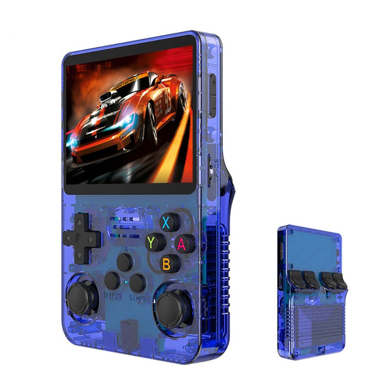 جهاز ألعاب محمول قديم R36S، شاشة IPS 3.5 بوصة، يدعم PS1/PSP/GBA/ألعاب الأركيد، ذاكرة 64GB/128GB، محاكي محمول - Image 4