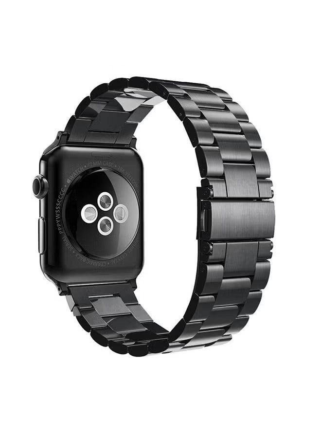فوبيري استبدال شريط حلقة الشريط ل Apple Watch Series 4/5/6/se 44mm Black (باللغة الإنجليزية) - Image 2